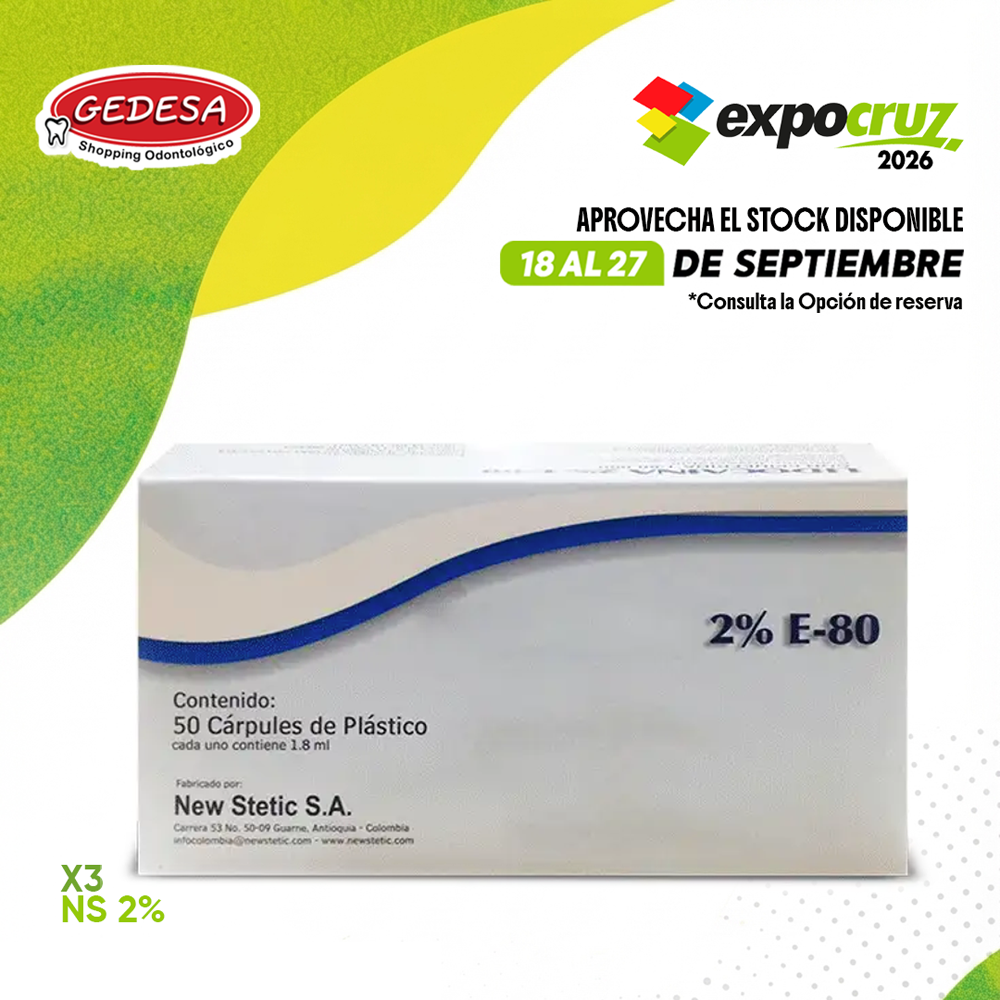 Pack NS Anestesia 2% E-80